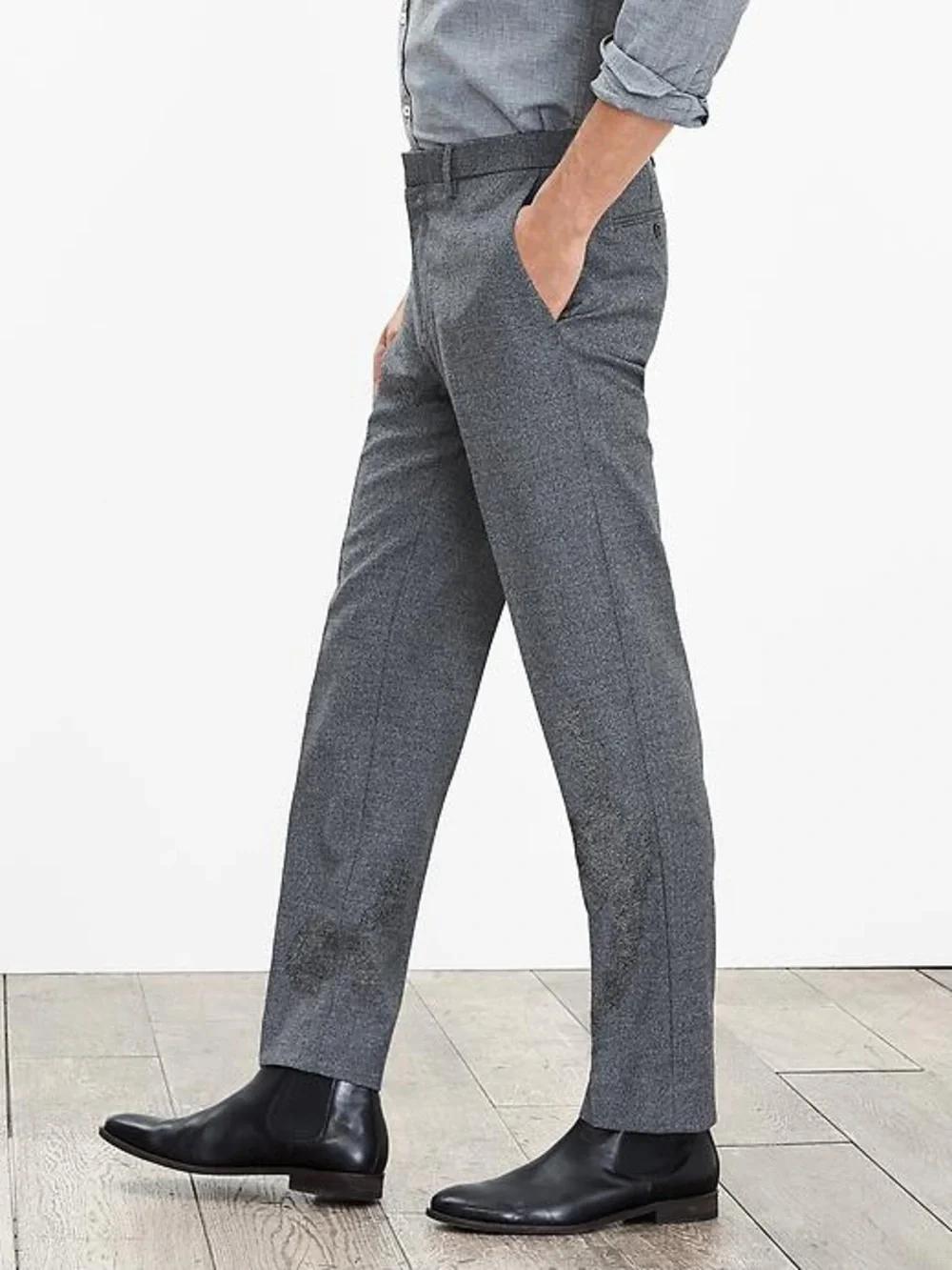 Banana Republic Modern Slim Fit Grey Dress Wool Pants Size 32